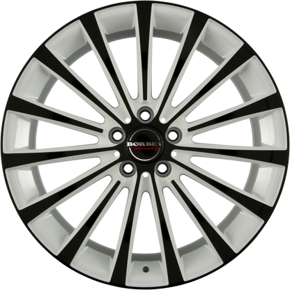 Borbet BLX White Edition Black Alufelge 8.5x18 Zoll ET45 LK 5x112 ML72.5