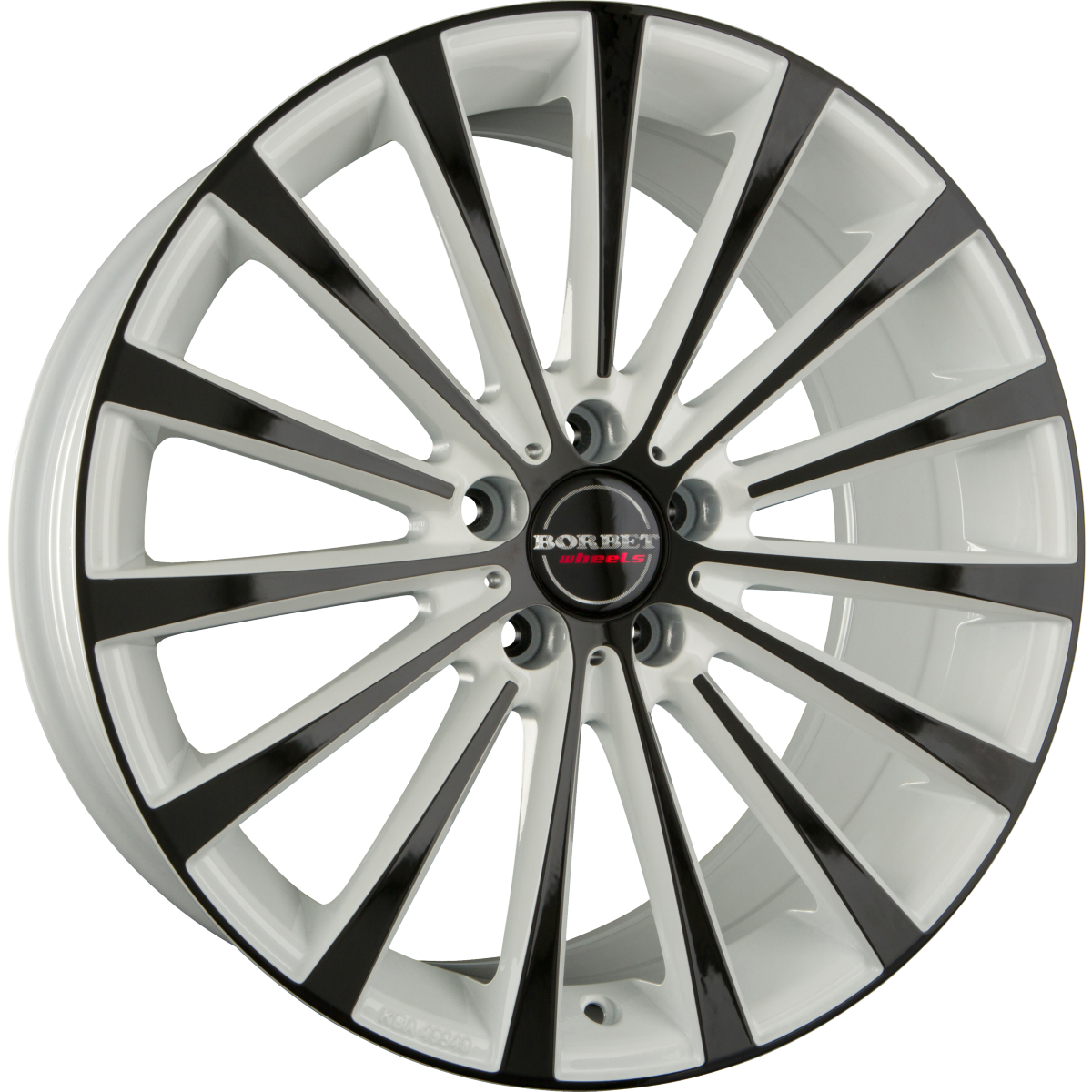 Borbet BLX White Edition Black Alufelge 8.5x18 Zoll ET45 LK 5x112 ML72.5 – Bild 2