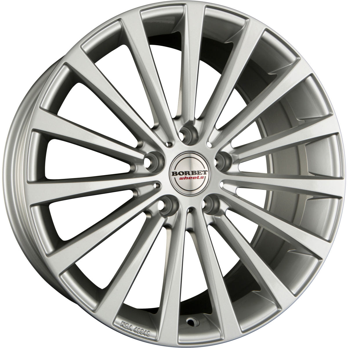 Borbet BLX Brilliant Silver Alufelge 9.5x19 Zoll ET40 LK 5x114.3 ML72.5 – Bild 2