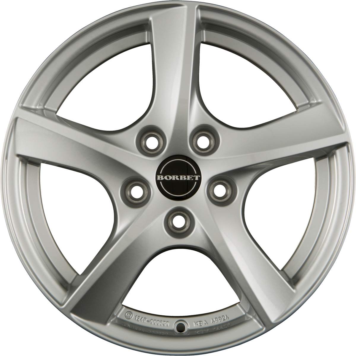 Borbet TL Brilliant Silver Alufelge 7x17 Zoll ET42 LK 5x105 ML56.6