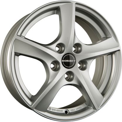 Borbet TL Brilliant Silver Alufelge 7x17 Zoll ET42 LK 5x105 ML56.6 – Bild 2