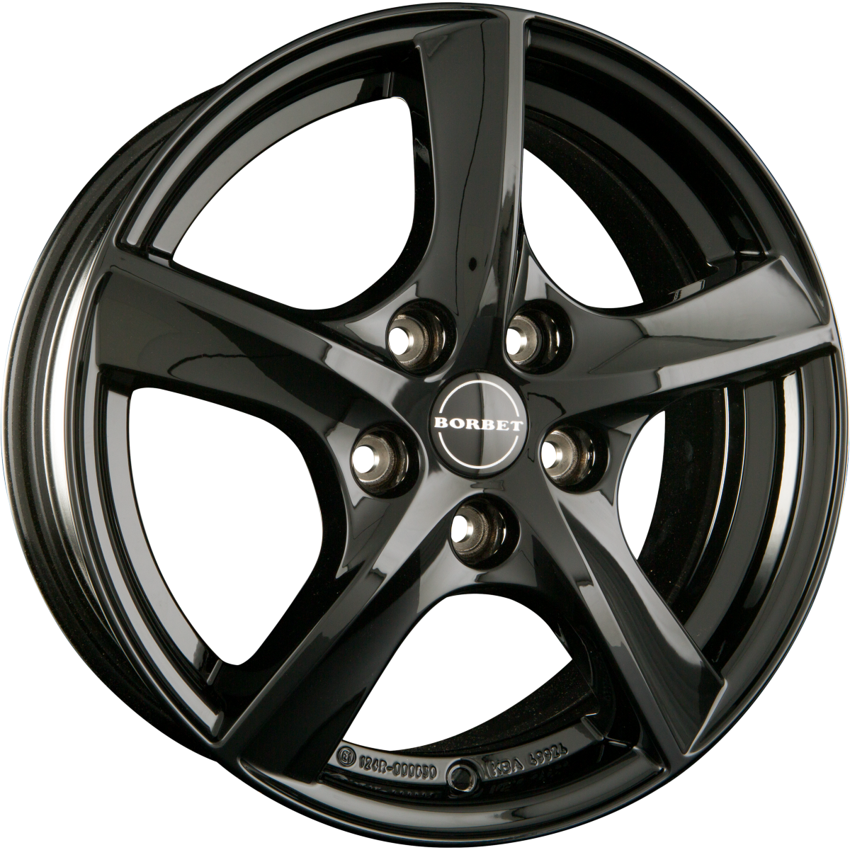 Borbet TL Black Glossy Alufelge 7x17 Zoll ET50 LK 5x108 ML63.4 – Bild 2