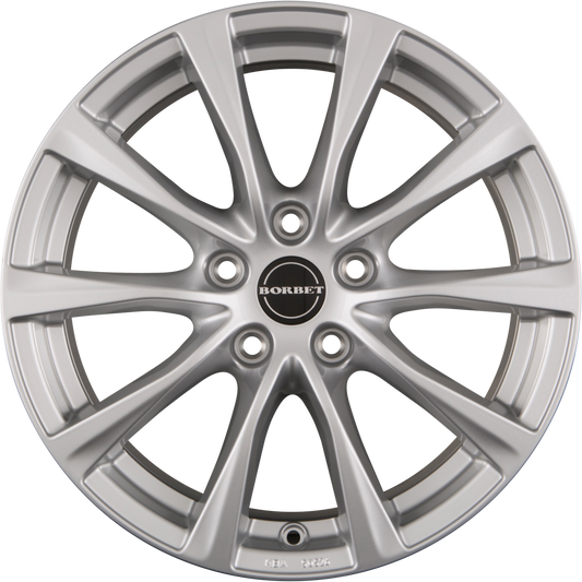 Borbet RE Brilliant Silver Alufelge 7x16 Zoll ET45 LK 5x108 ML72.5