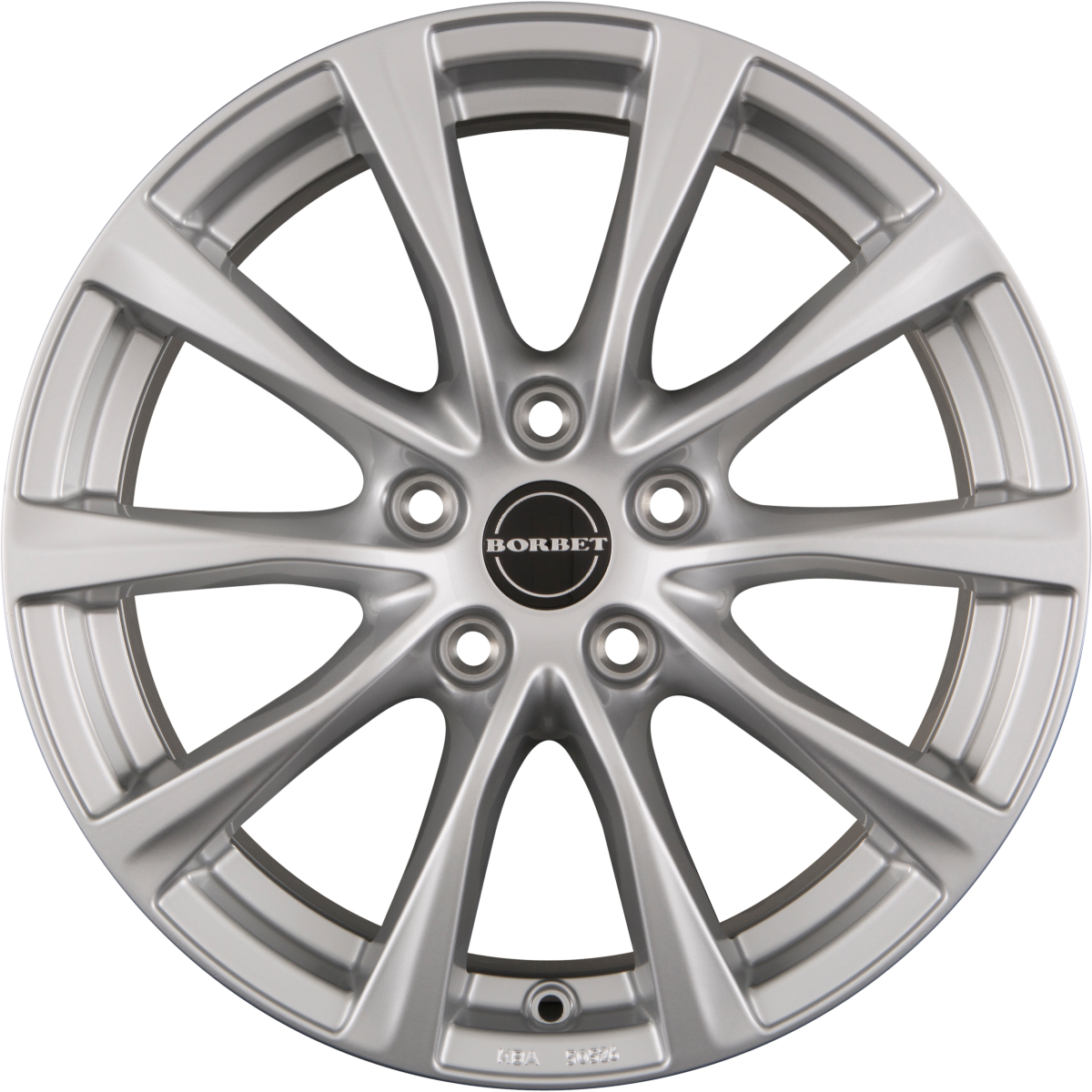 Borbet RE Brilliant Silver Alufelge 8x18 Zoll ET37 LK 5x112 ML57.1