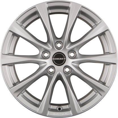 Borbet RE Brilliant Silver Alufelge 8x18 Zoll ET37 LK 5x112 ML57.1
