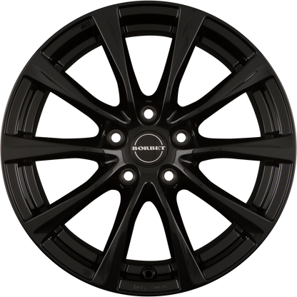 Borbet RE Black Glossy Alufelge 7.5x17 Zoll ET45 LK 5x108 ML72.5