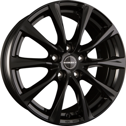 Borbet RE Black Glossy Alufelge 7.5x17 Zoll ET45 LK 5x108 ML72.5 – Bild 2
