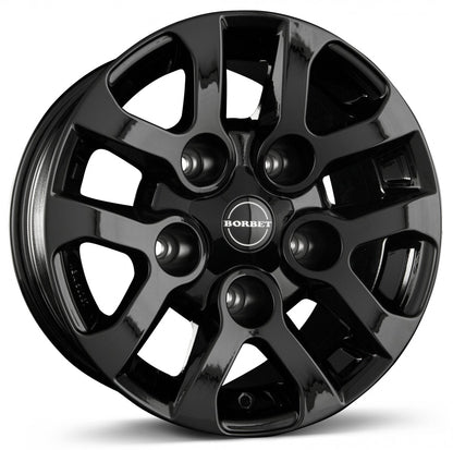 Borbet LD black glossy 8x16 ET5 - LK5/165.1 ML113