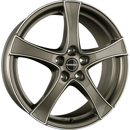 Borbet F2 Graphite Polished Alufelge 6x17 Zoll ET48 LK 5x112 ML66.6 – Bild 2