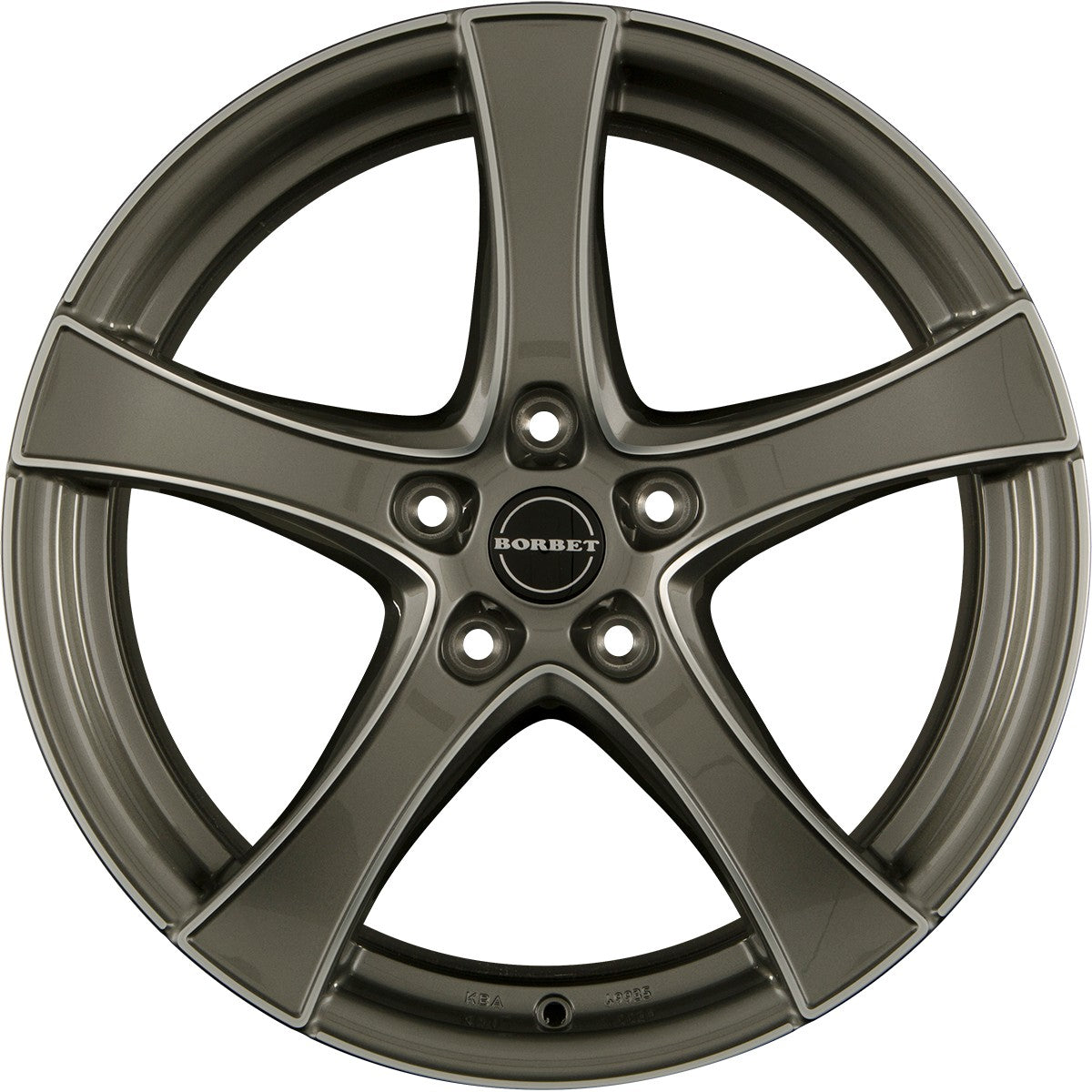 Borbet F2 graphite polished 6.5x17 ET45 - LK5/112 ML57.1