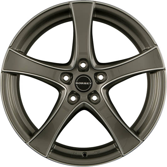 Borbet F2 graphite polished 6.5x17 ET49 - LK5/112 ML66.5