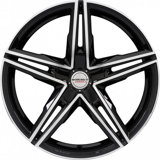 Borbet XRS black polished glossy 10.5x20 ET40 - LK5/112 ML72.5