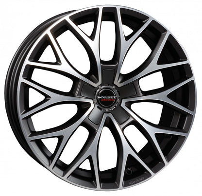 Borbet DY dark grey polished matt 8.5x20 ET40 - LK5/108 ML72.5