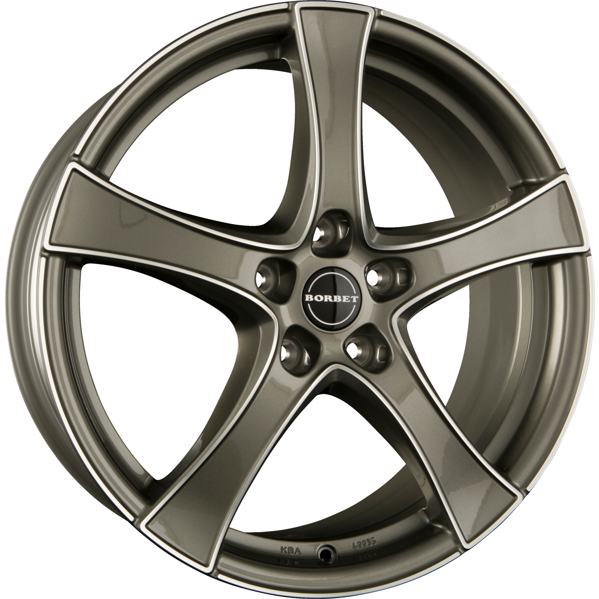 Borbet F2 Graphite Polished Alufelge 7.5x18 Zoll ET44 LK 5x112 ML66.6 – Bild 2