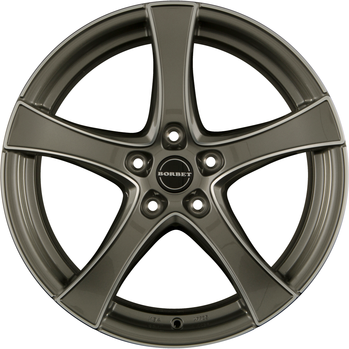Borbet F2 Graphite Polished Alufelge 7.5x18 Zoll ET51 LK 5x112 ML66.6