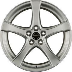 Borbet F2 Brilliant Silver Alufelge 7.5x18 Zoll ET52 LK 5x112 ML66.6