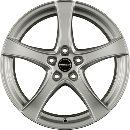 Borbet F2 Brilliant Silver Alufelge 7.5x18 Zoll ET52 LK 5x112 ML66.6