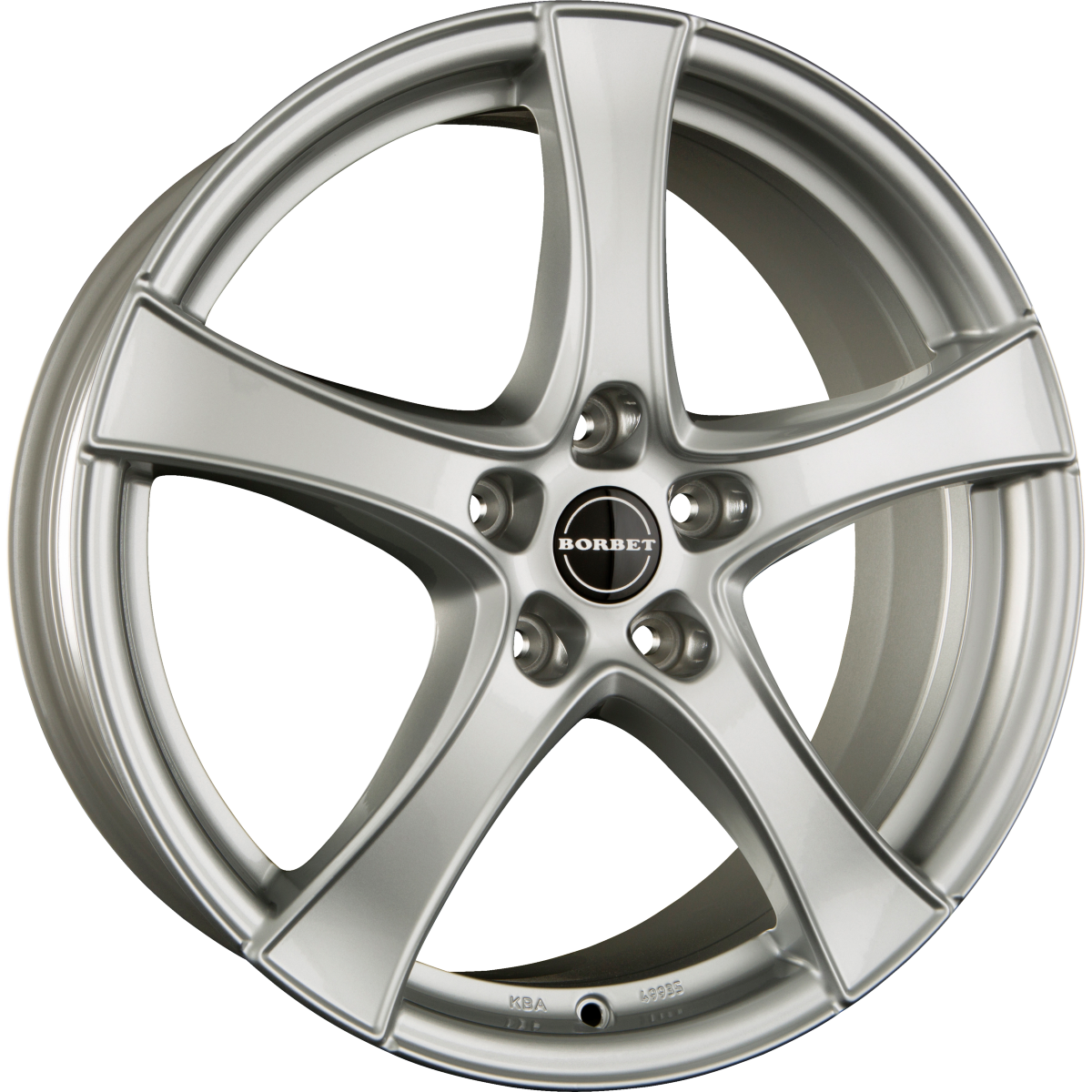 Borbet F2 Brilliant Silver Alufelge 7.5x18 Zoll ET52 LK 5x112 ML66.6 – Bild 2