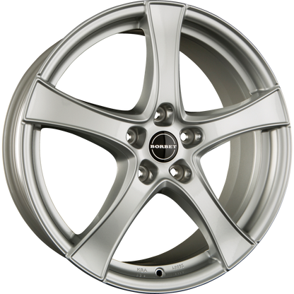 Borbet F2 Brilliant Silver Alufelge 7.5x18 Zoll ET52 LK 5x112 ML66.6 – Bild 2