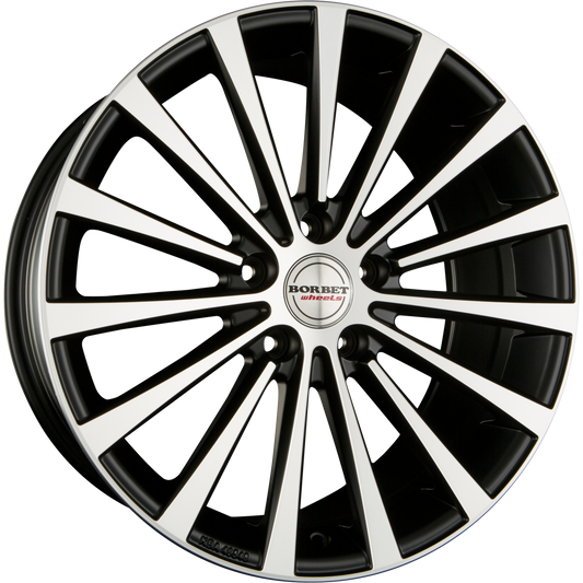 Borbet BLX Black Polished Matt Alufelge 8.5x19 Zoll ET40 LK 5x114.3 ML70.6 – Bild 2