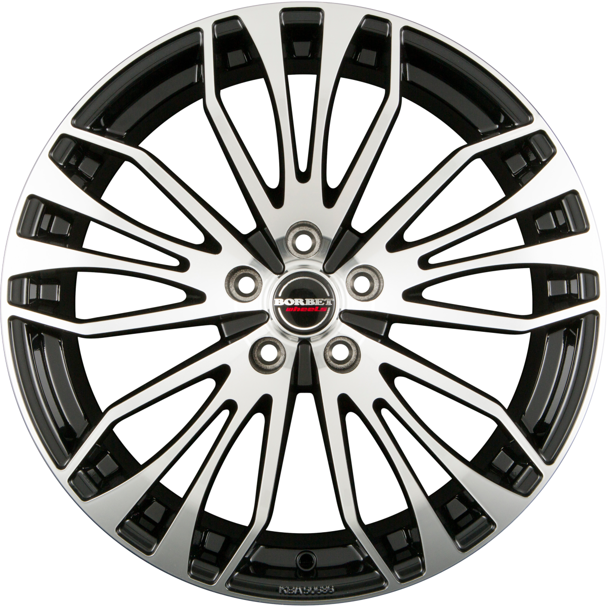 Borbet RB Black Polished Alufelge 8x18 Zoll ET44 LK 5x112 ML57.1