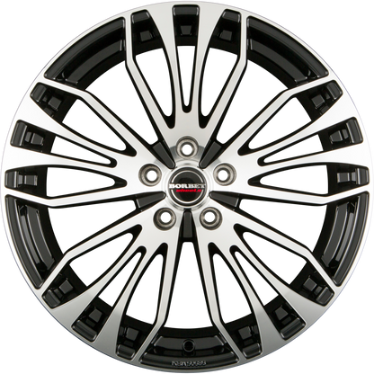 Borbet RB Black Polished Alufelge 8x18 Zoll ET44 LK 5x112 ML57.1