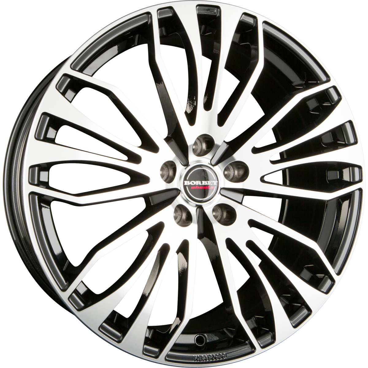 Borbet RB Black Polished Alufelge 8x18 Zoll ET44 LK 5x112 ML57.1 – Bild 2