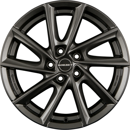 Borbet VT Mistral Anthracite Glossy Alufelge 7.5x17 Zoll ET36 LK 5x112 ML66.6