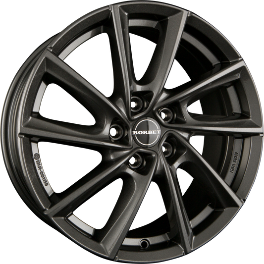 Borbet VT Mistral Anthracite Glossy Alufelge 7.5x17 Zoll ET36 LK 5x112 ML66.6 – Bild 2