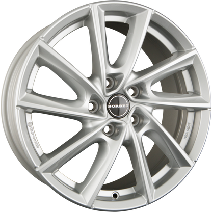 Borbet VT Crystal Silver Alufelge 7.5x17 Zoll ET40 LK 5x112 ML66.6 – Bild 2