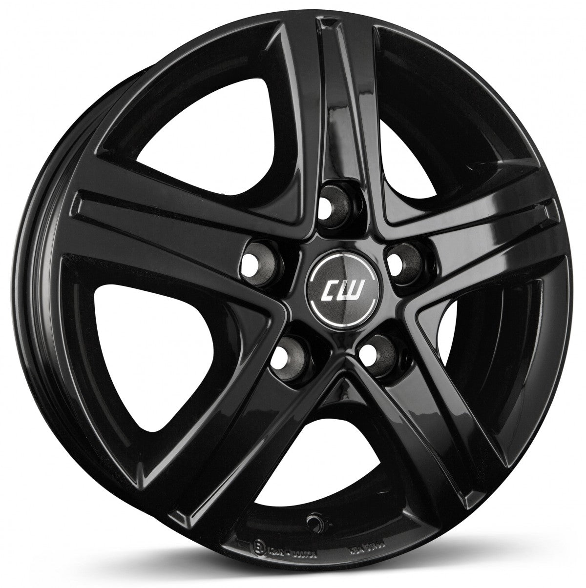 Borbet CWD black glossy 6.5x16 ET52 - LK5/120 ML65.1