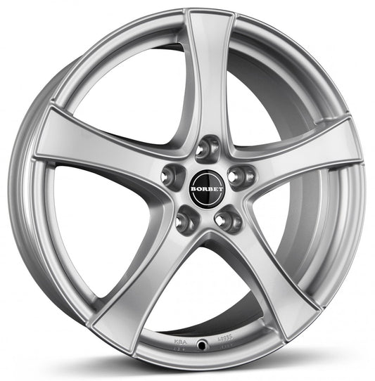 Borbet F2 brilliant silver 5.5x14 ET35 - LK4/100 ML57.1