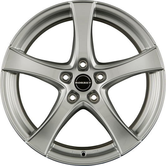 Borbet F2 brilliant silver 5.5x14 ET35 - LK4/100 ML57.1
