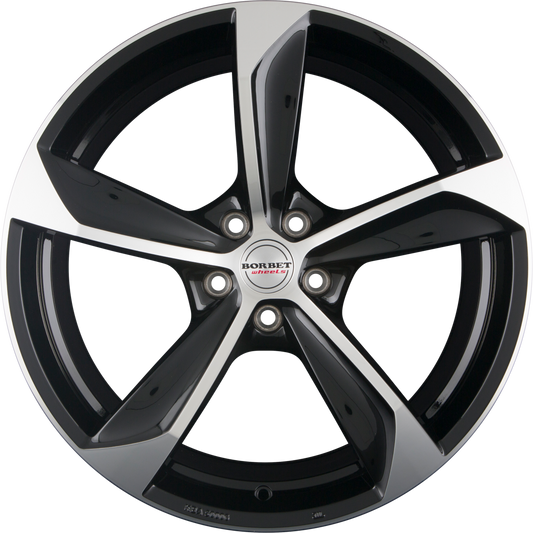 Borbet S Black Polished Glossy Alufelge 9x20 Zoll ET45 LK 5x114.3 ML67.1