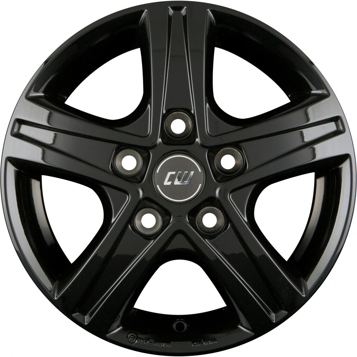 Borbet CWD black glossy 7x17 ET45 - LK5/114.3 ML66.1