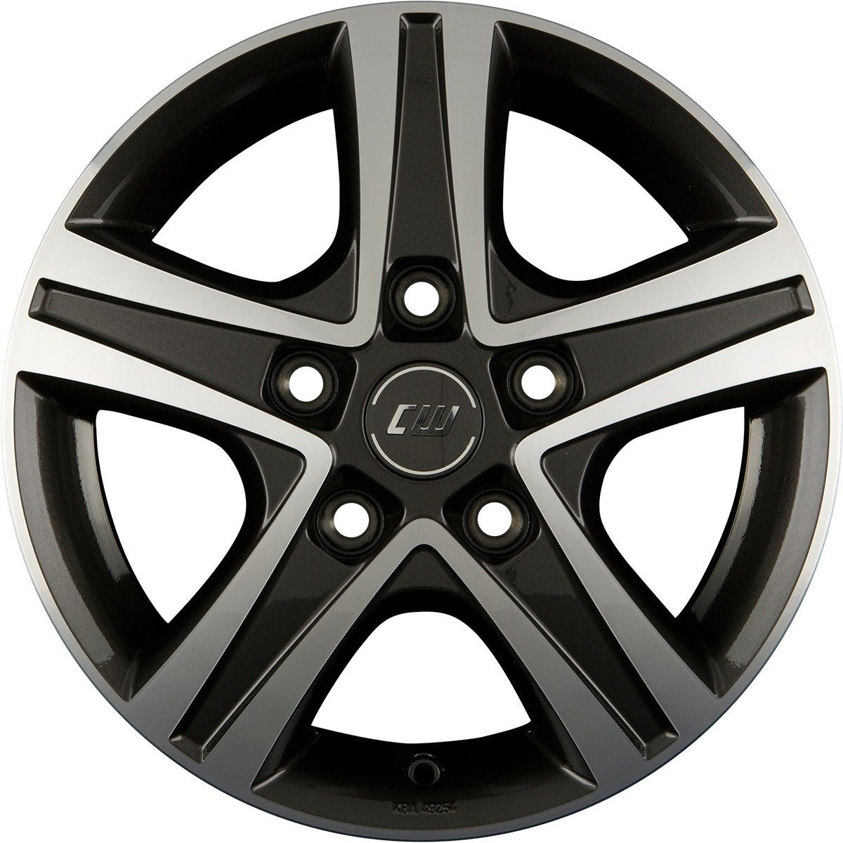 Borbet CWD mistral anthracite glossy polished 7x17 ET46 - LK5/108 ML65.1