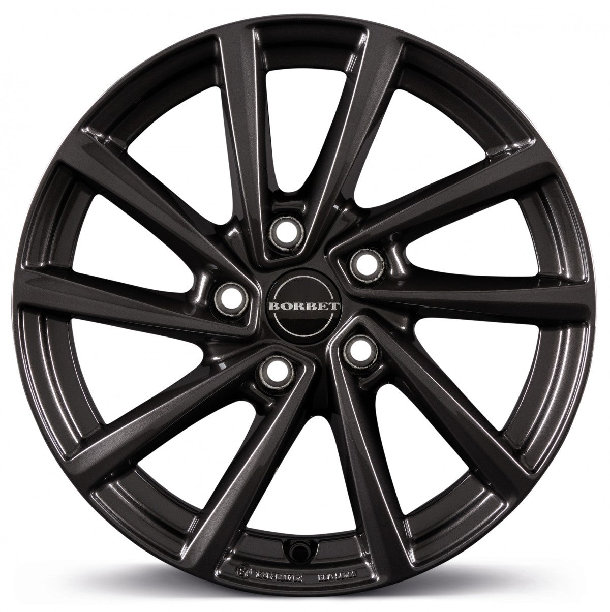 Borbet V mistral anthracite glossy 7x17 ET47 - LK5/112 ML66.6