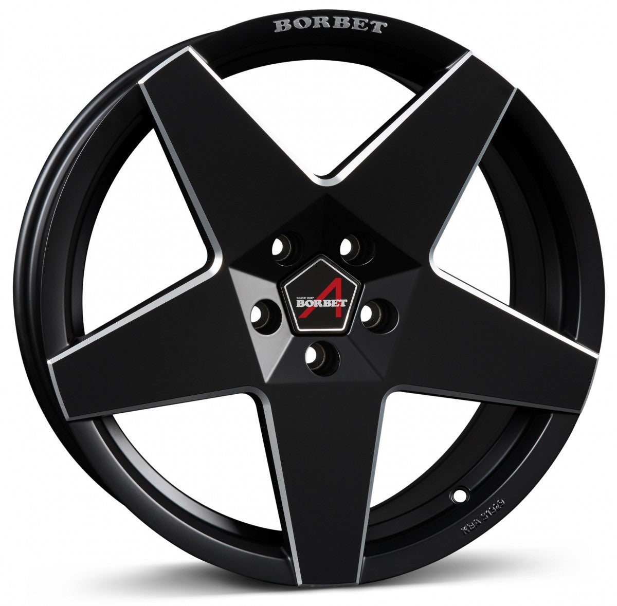 Borbet A black matt 8x18 ET37 - LK5/112 ML66.5