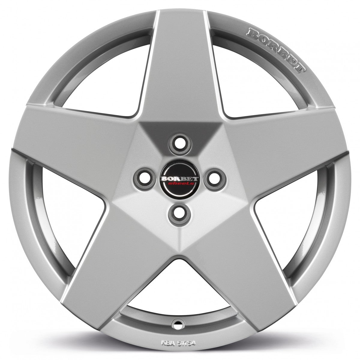 Borbet A brilliant silver 8x18 ET34 - LK5/120 ML72.5