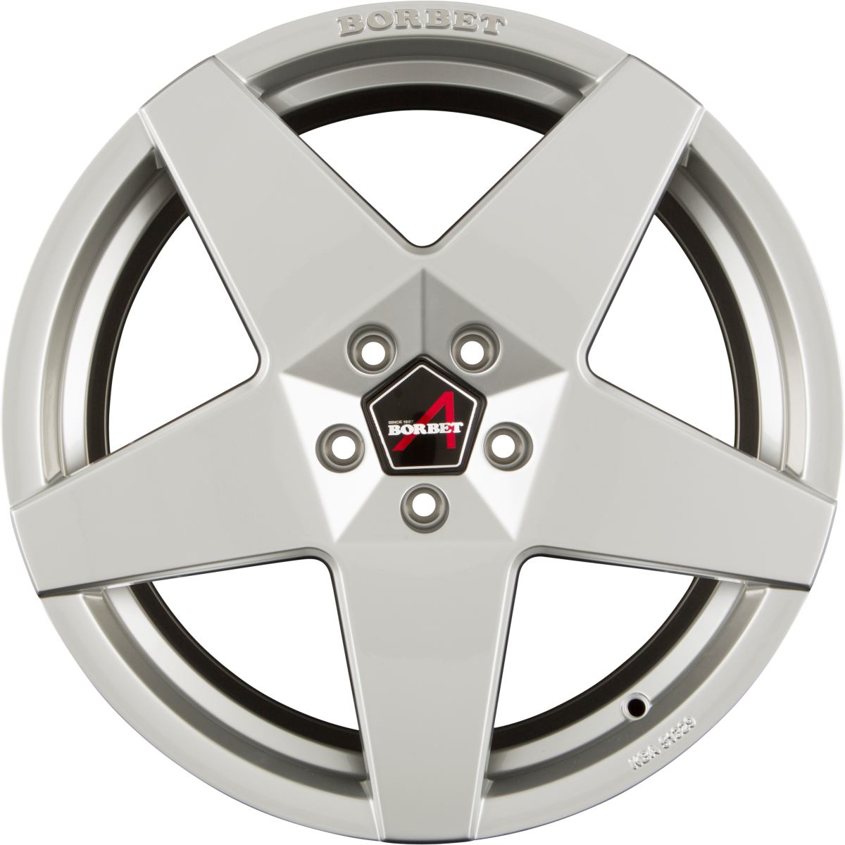 Borbet A Brilliant Silver Alufelge 8.5x19 Zoll ET40 LK 5x112 ML66.6