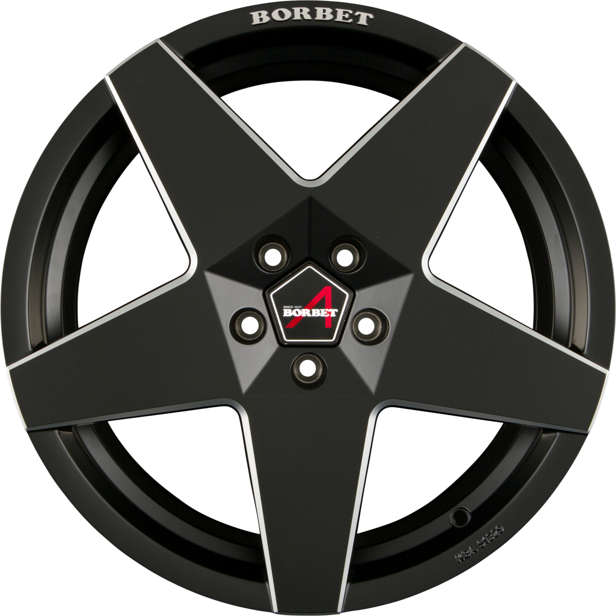 Borbet A Black Matt Alufelge 8.5x19 Zoll ET45 LK 5x112 ML57.1