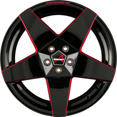 Borbet A Black Red Glossy Alufelge 8.5x19 Zoll ET45 LK 5x112 ML57.1