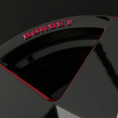 Borbet A Black Red Glossy Alufelge 8.5x19 Zoll ET45 LK 5x112 ML57.1 – Bild 5