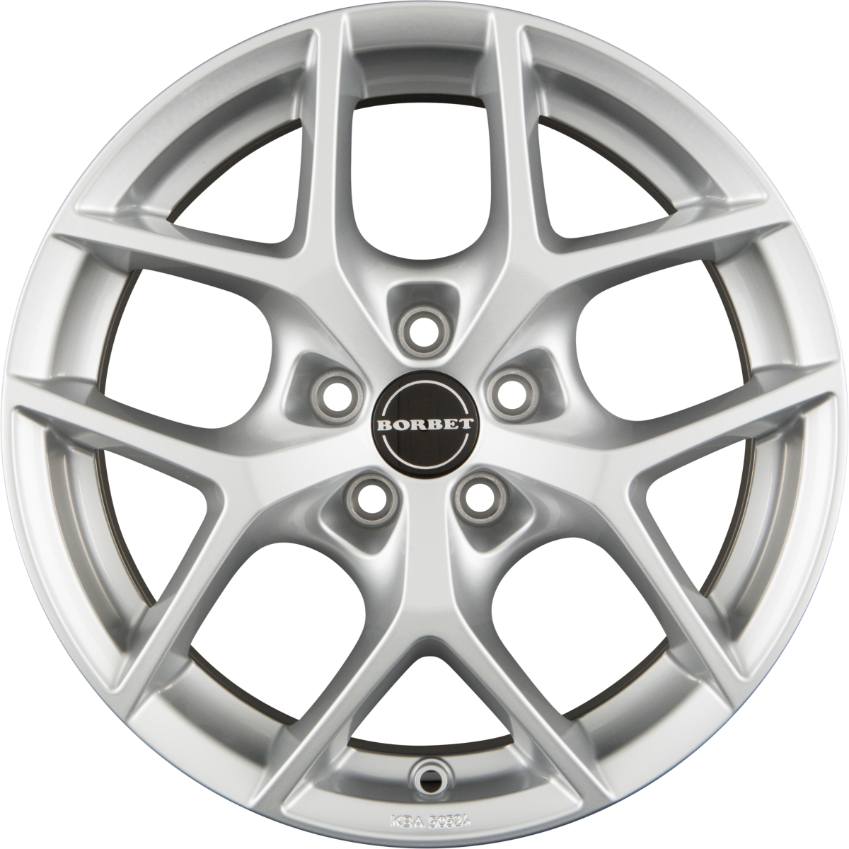 Borbet Y Crystal Silver Alufelge 9x19 Zoll ET24 LK 5x112 ML66.6