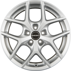 Borbet Y Crystal Silver Alufelge 9x19 Zoll ET24 LK 5x112 ML66.6