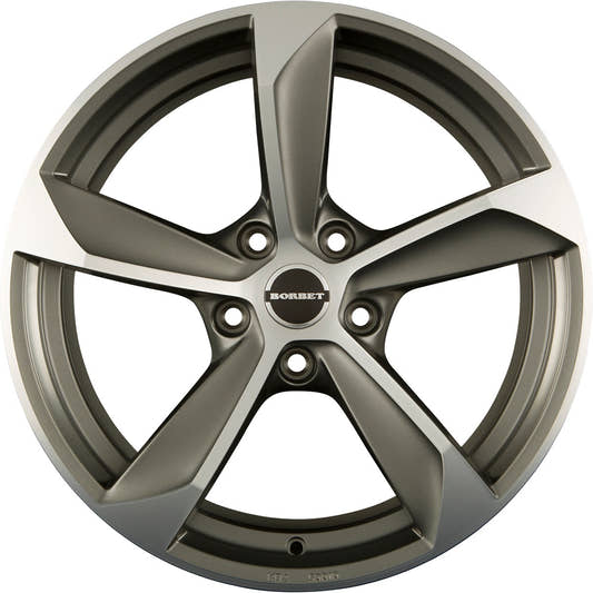 Borbet S graphite polished matt 9x20 ET30 - LK5/112 ML66.5