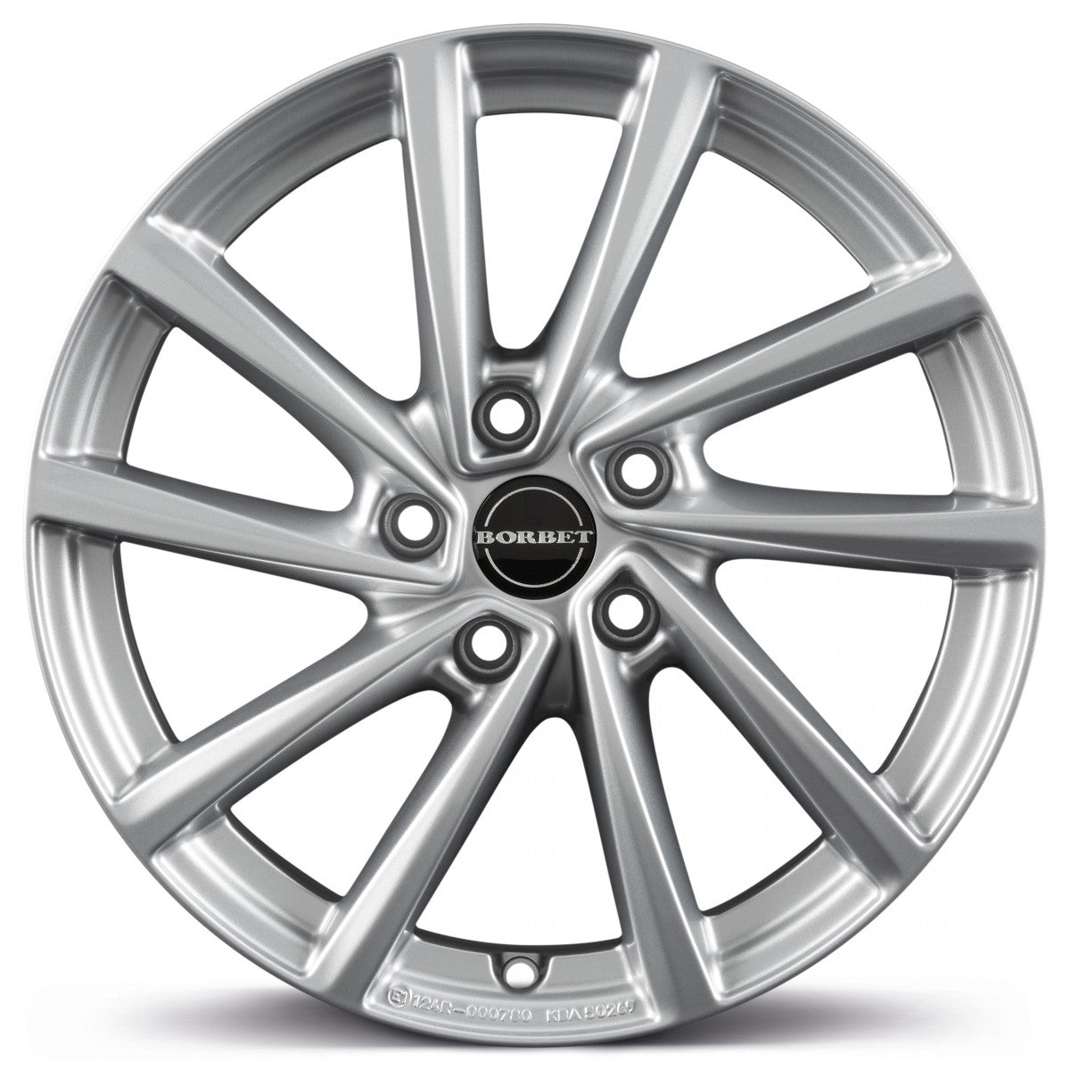 Borbet V crystal silver 7x18 ET38 - LK5/110 ML65.1