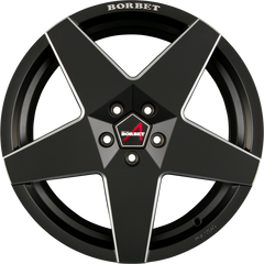 Borbet A Black Matt Alufelge 8x17 Zoll ET45 LK 5x114.3 ML72.5