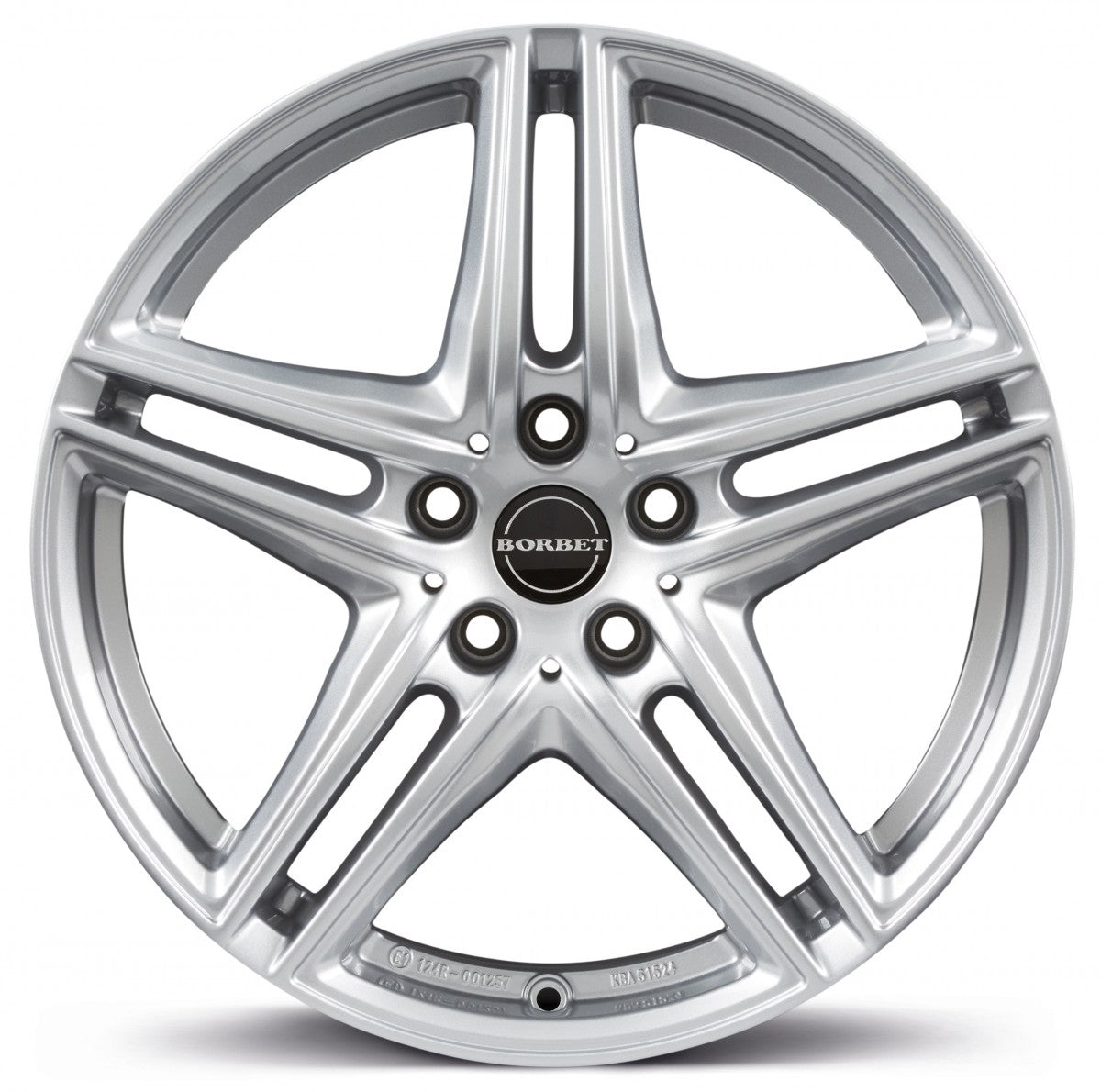Borbet XR brilliant silver 8x18 ET30 - LK5/112 ML66.6