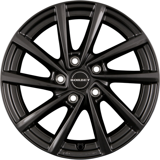 Borbet V Mistral Anthracite Glossy Alufelge 7x16 Zoll ET48 LK 5x112 ML66.6